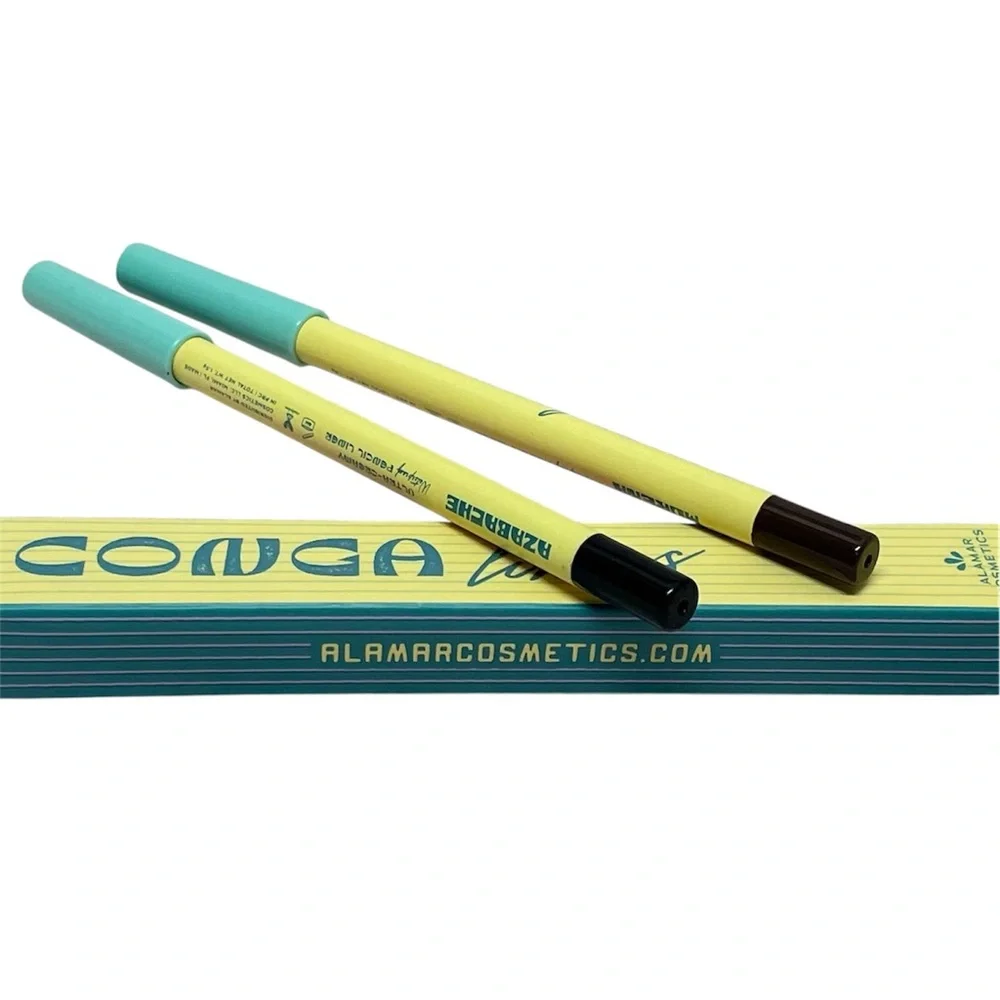 ALAMAR COSMETICS Conga Liners Duo in Black & Brown NIB